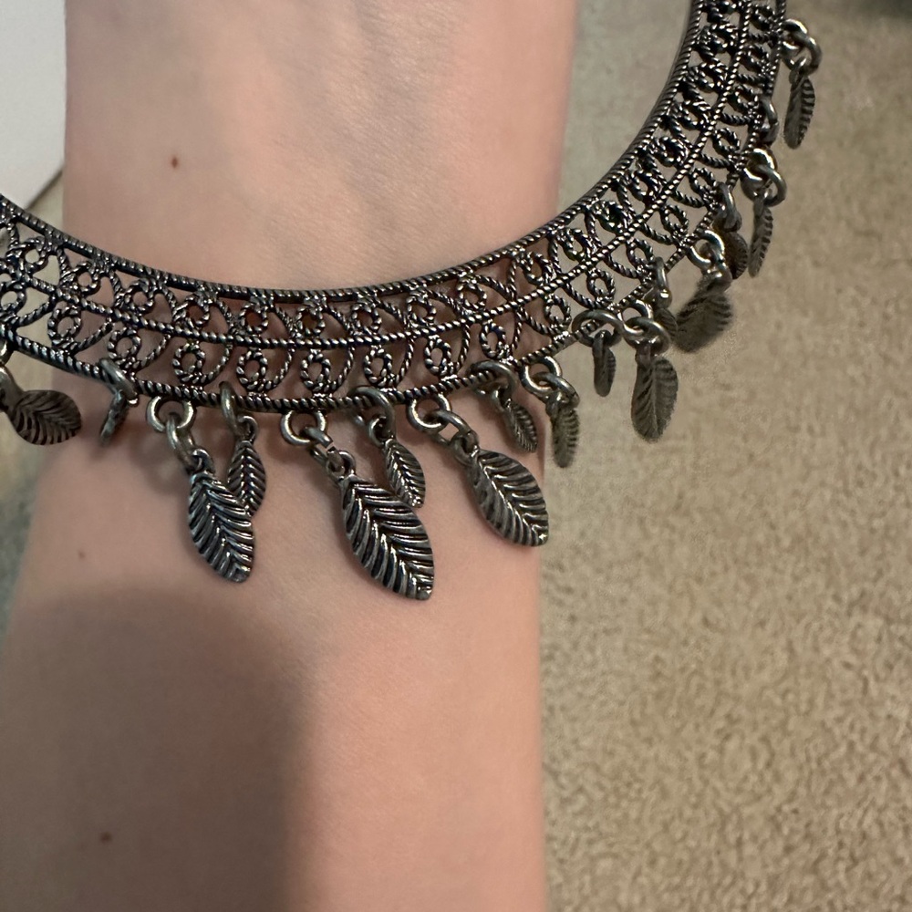 Silver Statement Necklace - image 3